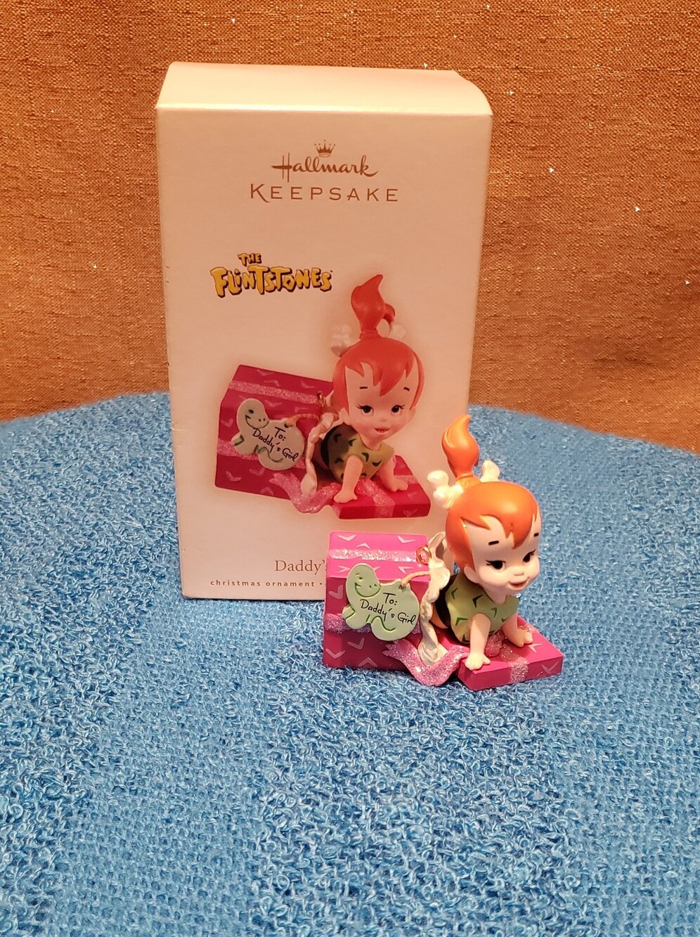 Hallmark Pink and Orange Pebbles Ornament - The Flintstones
